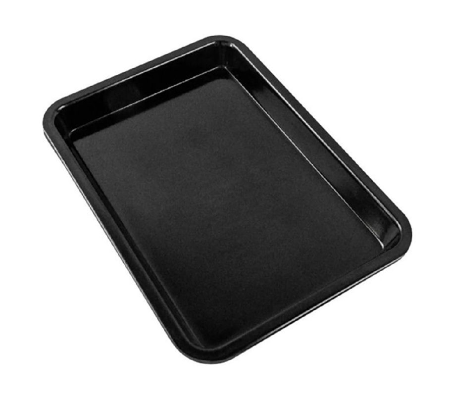 CAJA DE 48 PIEZAS  CHAROLA PROPINERA COLOR NEGRO